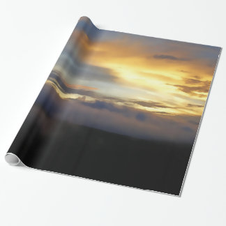 Papier Cadeau Nuages de coucher de soleil à la fenêtre de Dieu