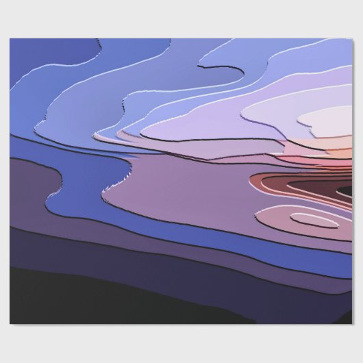 PAPIER CADEAU NUAGES DE TEMPÊTE (Plat)