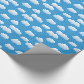 Papier Cadeau Nuages d'indice de bébé dans le ciel (Coin)