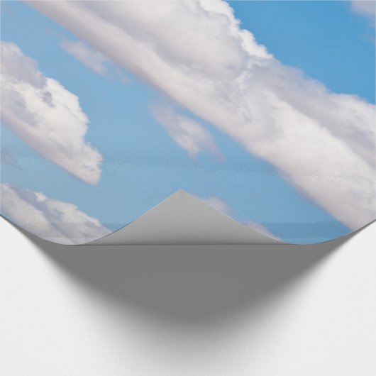 Papier Cadeau Nuages en ciel bleu (Coin)