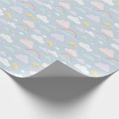 Papier Cadeau Nuages et arcs-en-ciel (Coin)