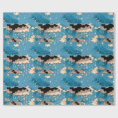 Papier Cadeau Nuages et pluie (Plat)