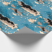 Papier Cadeau Nuages et pluie (Coin)