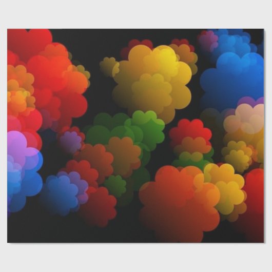 Papier Cadeau Nuages jolis (Plat)
