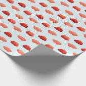 Papier Cadeau Nuages oranges - Aquarelle (Coin)