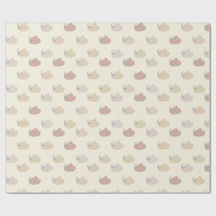 Papier Cadeau Nuages Pastel