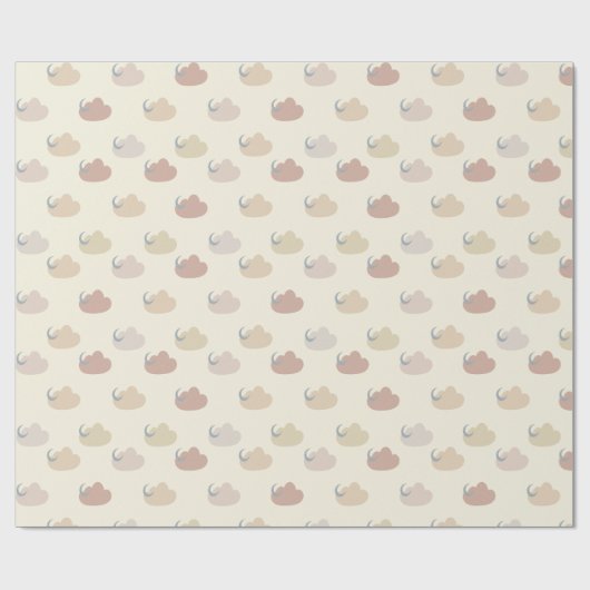 Papier Cadeau Nuages Pastel (Plat)