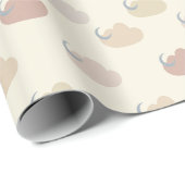 Papier Cadeau Nuages Pastel (Coin rond)