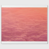 Papier Cadeau Nuages roses (Plat)