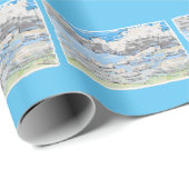 Papier Cadeau Nuageux (Coin rond)