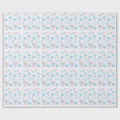 Papier Cadeau Nuagez Rêveurs de Pêche (Plat)