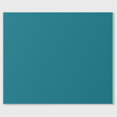 Papier Cadeau Nuance de couleur bleu sarcelle uni (Plat)