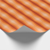 Papier Cadeau Nuances D'Art Abstrait Géométrique Orange (Coin)