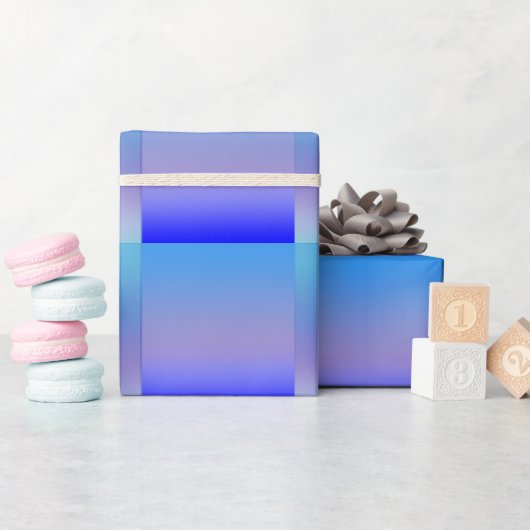 Papier Cadeau Nuances de bleu (Baby Shower)