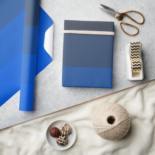 Papier Cadeau Nuances de bleus (Artisanat)