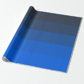 Papier Cadeau Nuances de bleus (Déroulé)