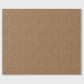 Papier Cadeau Nuances du Motif Empreinte de léopard Brown (Plat)