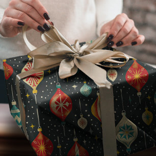 Papier Cadeau Nuit de Noël super Retro Snowy