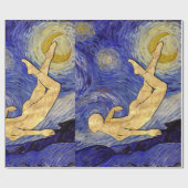 Papier Cadeau Nuit d'étoile Vincent Van Gogh (Plat)