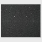 Papier Cadeau Nuit étoilée majestueuse noire et blanche de (Plat)