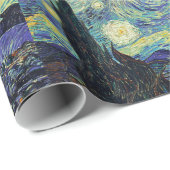 Papier Cadeau Nuit étoilée par van Gogh (Coin rond)