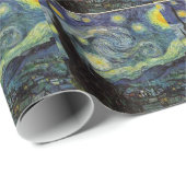 Papier Cadeau Nuit étoilée par Vincent van Gogh. (Coin rond)