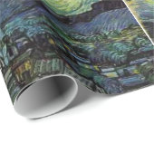 Papier Cadeau Nuit étoilée par Vincent van Gogh. (Coin rond)