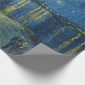 Papier Cadeau Nuit étoilée sur le Rhône (par van Gogh) (Coin)