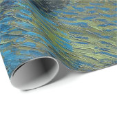 Papier Cadeau Nuit étoilée sur le Rhône (par van Gogh) (Coin rond)