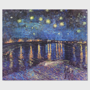 Papier Cadeau Nuit étoilée sur le Rhône, Vincent van Gogh.