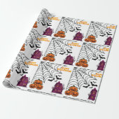 Papier Cadeau Nuit Hantée d'Halloween (Déroulé)