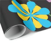 Papier Cadeau Nuit hawaïenne (Coin rond)