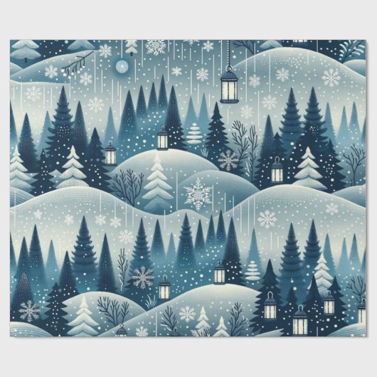 Papier Cadeau Nuit silencieuse (Plat)