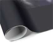 Papier Cadeau Nuit silencieuse - romantique Fête de neige (Coin rond)