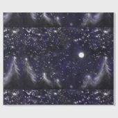 Papier Cadeau Nuit silencieuse - romantique Fête de neige (Plat)