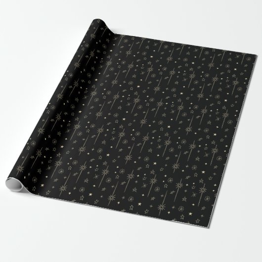 Papier Cadeau Nuit Stellaire Étoile Céleste (Déroulé)