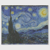 Papier Cadeau Nuit Van Gogh Starry (Plat)