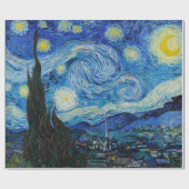 Papier Cadeau Nuit Van Gogh Starry (Plat)