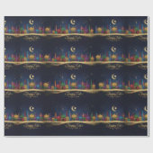 Papier Cadeau nuits étoilées Eid (Plat)