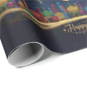 Papier Cadeau nuits étoilées Eid (Coin rond)
