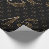 Papier Cadeau Numéro 15 Quinceanera, 15e anniversaire du Mariage (Coin)