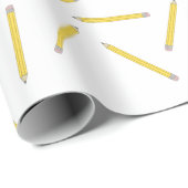 Papier Cadeau Numéro 2 Crayon Retour à l'école Fournitures Premi (Coin rond)