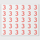 Papier Cadeau Numéro 3 (Plat)