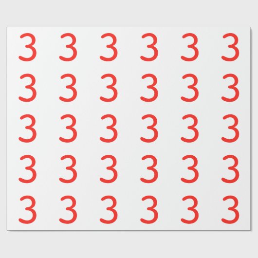 Papier Cadeau Numéro 3 (Plat)