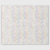 Papier Cadeau Numéro d'anniversaire Nuage de mot 80 A ID270 (Plat)