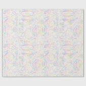 Papier Cadeau Numéro d'anniversaire Nuage de mots Quarante A ID2 (Plat)