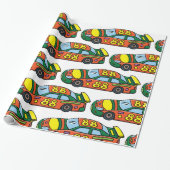 Papier Cadeau Numéro de voiture de course 88 (Déroulé)