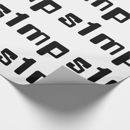 Papier Cadeau Numéro Un Simp (Coin)