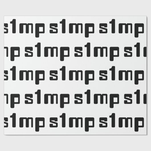 Papier Cadeau Numéro Un Simp (Plat)