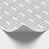 Papier Cadeau Numéros de clé de l'ordinateur en braille (Coin)